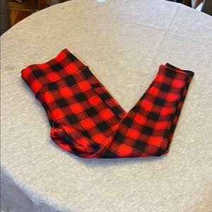 Plaid Red and Black Pajama Pants